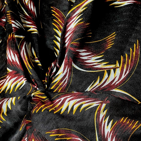 ALC Freja Silk Dress Palm Print Celebrity Worn Style Size 0 - Picture 7 of 8